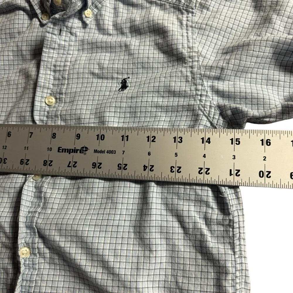Ralph Lauren boys size 6 long‎ sleeve plaid button down shirt